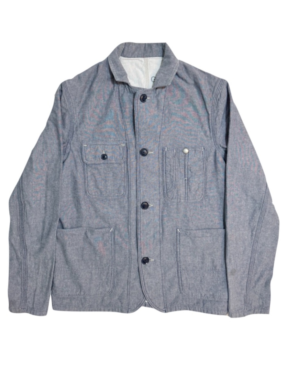 GAP Jacket Chore Utility Worker 1969 Double Layer Light Chambray Size XS